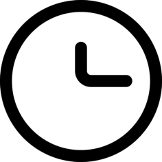 Clock Circular Outline Stencil Svg Design File, Free Vectors File
